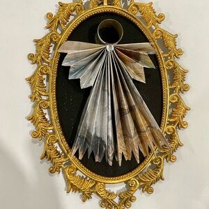 8” Vintage Framed Angel Wall Art